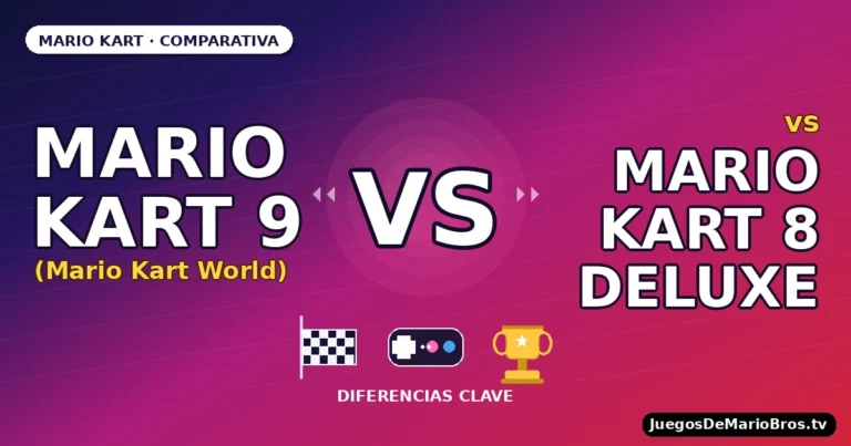Mario Kart 9 (Mario Kart World) vs Mario Kart 8 Deluxe: diferencias clave