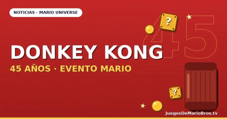 Donkey Kong 45 aniversario: crossover Mario en Bananza